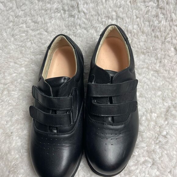 Mt.Emey Double Velcro Straps Black Leather Men Therapeutic Shoes Size10.5. - Picture 7 of 10